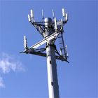 टेलीस्कोपिक माइक्रोवेव एंटीना पाउडर कोटिंग के साथ मोबाइल सेल फोन टावर