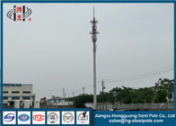 H25m उद्योग इस्पात पतला दूरसंचार टावर गर्म डुबकी जस्ती चित्रकारी