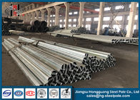 उच्च वोल्टेज 10-220KV स्टील इलेक्ट्रिक पोल / स्टील पावर पोल शीट धातु निर्माण