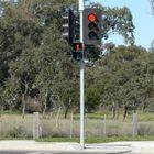 पैदल यात्री क्रॉसिंग के लिए सोलर पैनल रेड ग्रीन ऑटोमेटेड ट्रैफिक लाइट पोल Q345