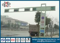 डबल आर्म्स के साथ वाणिज्यिक क्षेत्रों के लिए पाउडर लेपित ट्रैफिक लाइट पोल