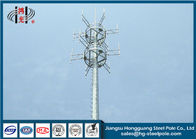 प्रसारण उद्योग के लिए H25m ऊँचाई Q345 दूरसंचार मस्त टावर्स