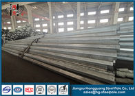 Dodecagonal Octagonal Steel Conical Power Transmission Poles 25-40FT डायरेक्ट बरीड