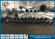 Dodecagonal Octagonal Steel Conical Power Transmission Poles 25-40FT डायरेक्ट बरीड