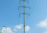 35FT अष्टकोणीय स्टील ट्यूबलर इलेक्ट्रिक लाइट पोल ट्रांसमिशन लाइन ऊंचाई 10m